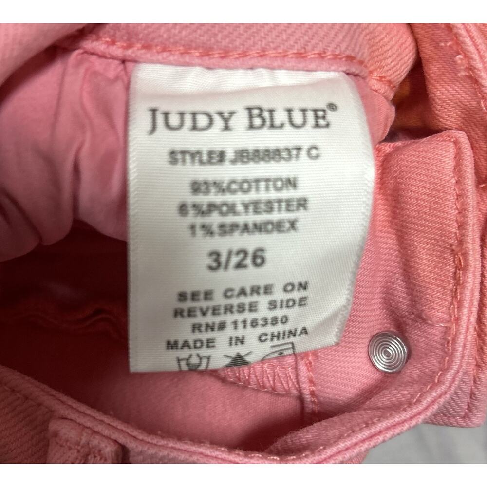 Judy Blue Garment Dyed Pink Cargo Pants Size 3/26 Los Angeles - Picture 10 of 10